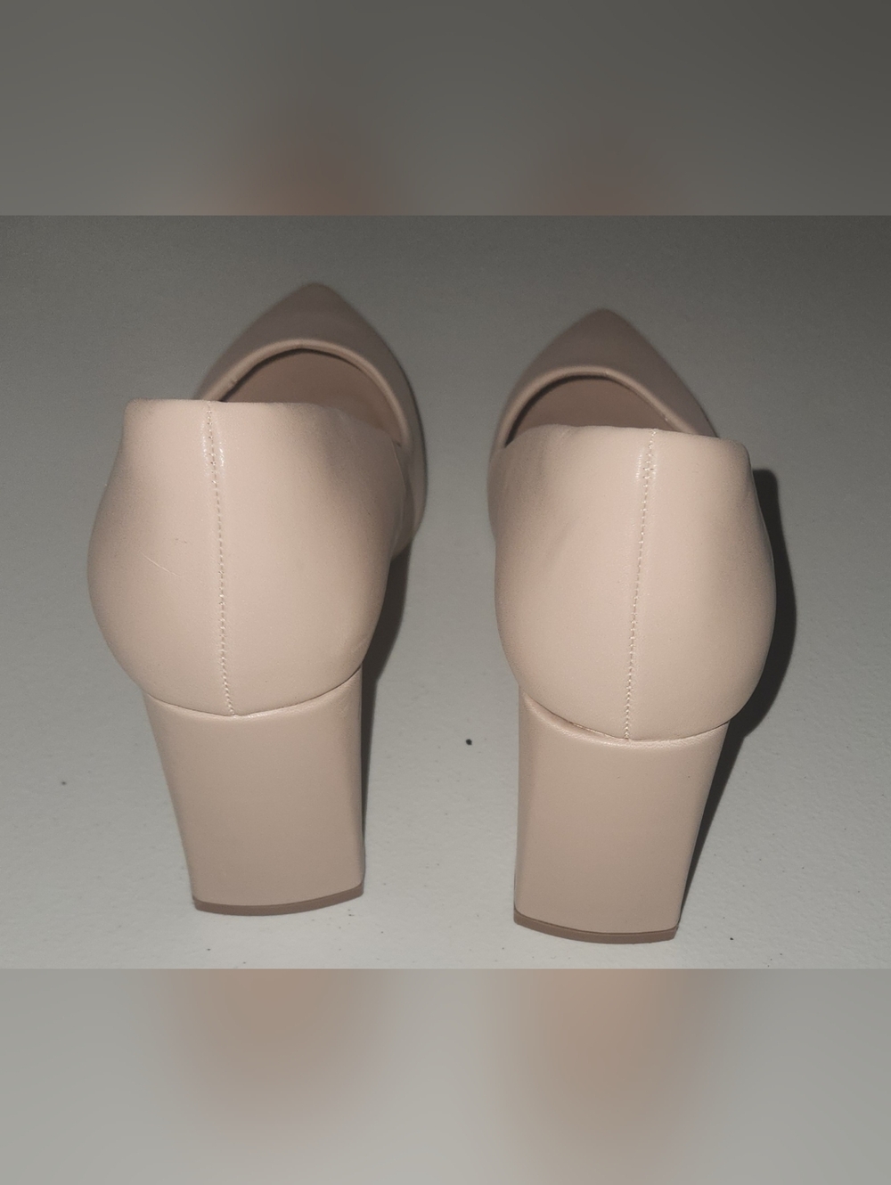 Dream Pairs Pointed Toe Nude Shade Women's Pumps Block Heels Size 8 - Picture 5 of 10